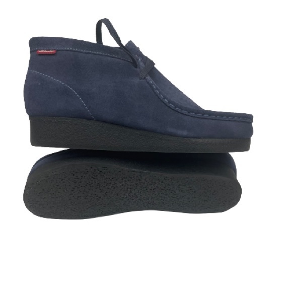 Clark’s Dark Blue Suede Wallabees Casual Shoe Men’s 7M main image 5